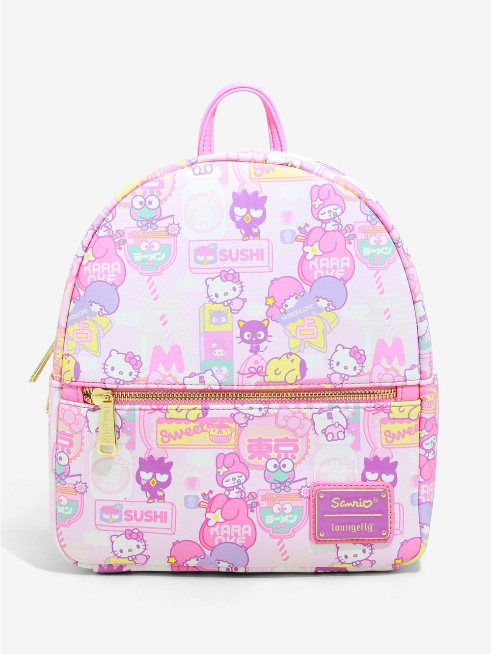 Loungefly x Sanrio Hello Kitty Pastel Kawaii Mini Backpack Pink Anime Bag